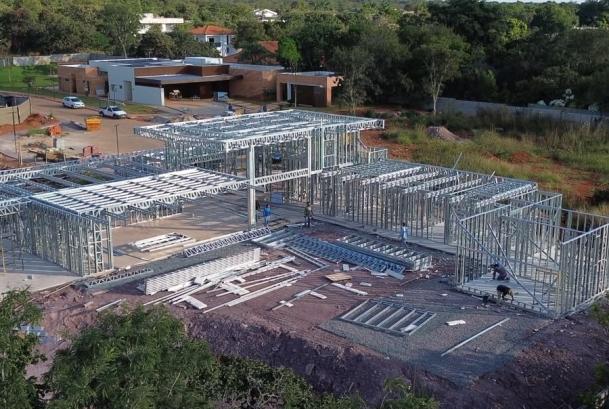 Residência SMDB Lago Sul — estrutura em execução